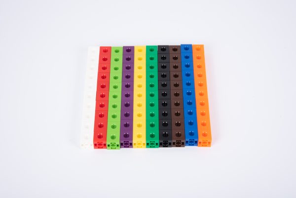Cuburi colorate asamblabile 100 buc. 23