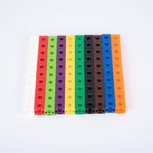 Cuburi colorate asamblabile 100 bucati 44