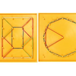 Set creativ cu elastice, Geoboards, 8 piese 15