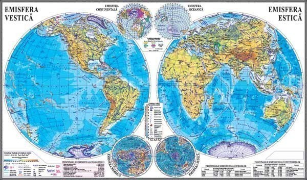 Planiglobul. Harta Emisferelor 3