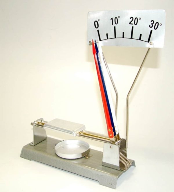 Dispozitiv pentru demonstrarea dilatatiei termice lineare a metalelor 3