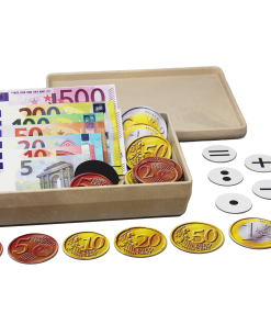 Set de joaca EURO bancnote si monede - magnetice