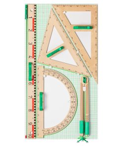 Trusa de instrumente geometrice pentru tabla RE-Wood®