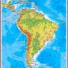 America de Sud. Harta fizica 1