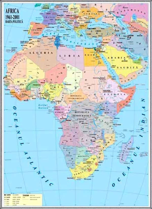 Africa. Harta politica 3