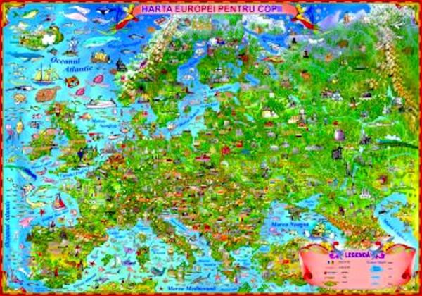 Harta Europei pentru copii 3