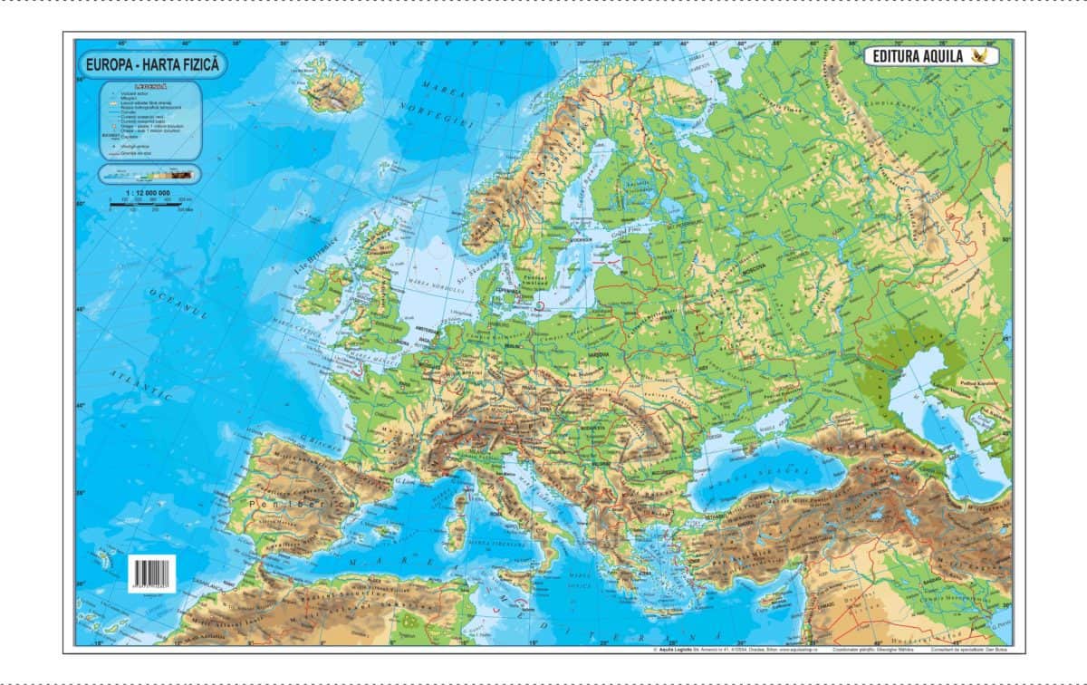 Harta Fizica Si Administrativa A Europei Materialedidactice Ro