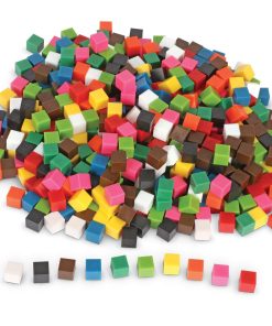 Cuburi multicolore - 1cm 8