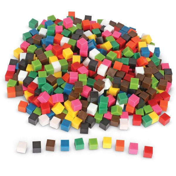 Cuburi multicolore - 1cm 5