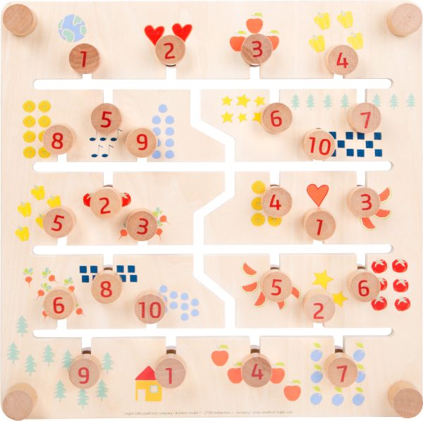 Puzzle glisant cu doua fete, litere si cifre 6