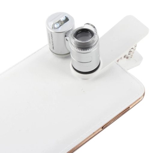 Mini Microscop 60X cu clip prindere Smartphone 5