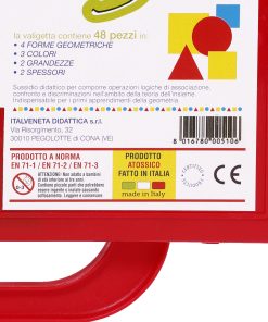 Forme geometrice plane plastic - 48 piese - imagine 10
