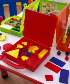 Forme geometrice plane plastic - 48 piese - imagine 3