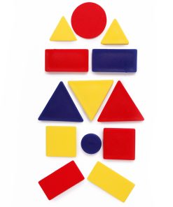 Forme geometrice plane plastic - 48 piese