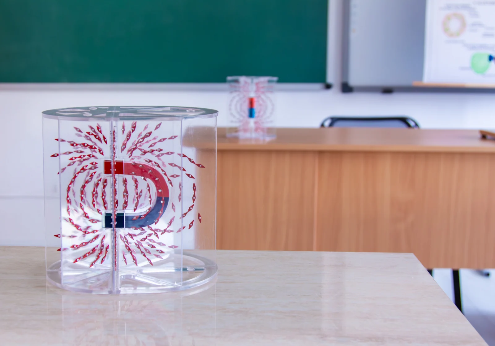 Set demonstrativ pentru vizualizarea liniilor campului magnetic 6 Set demonstrativ pentru vizualizarea liniilor campului magnetic - imagine 5