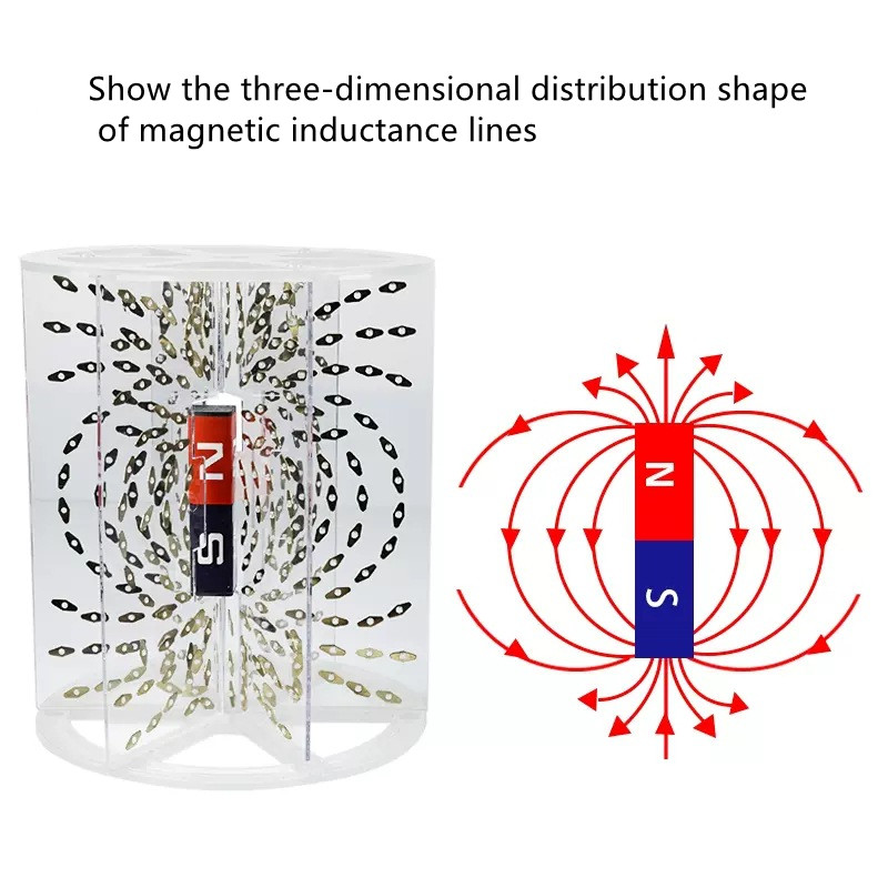 Set demonstrativ pentru vizualizarea liniilor campului magnetic 10 Set demonstrativ pentru vizualizarea liniilor campului magnetic - imagine 9