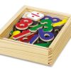 Set Cifre Magnetice din Lemn