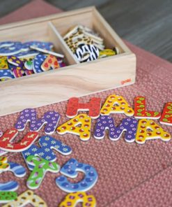 Set litere si cifre magnetice - multicolore - imagine 3