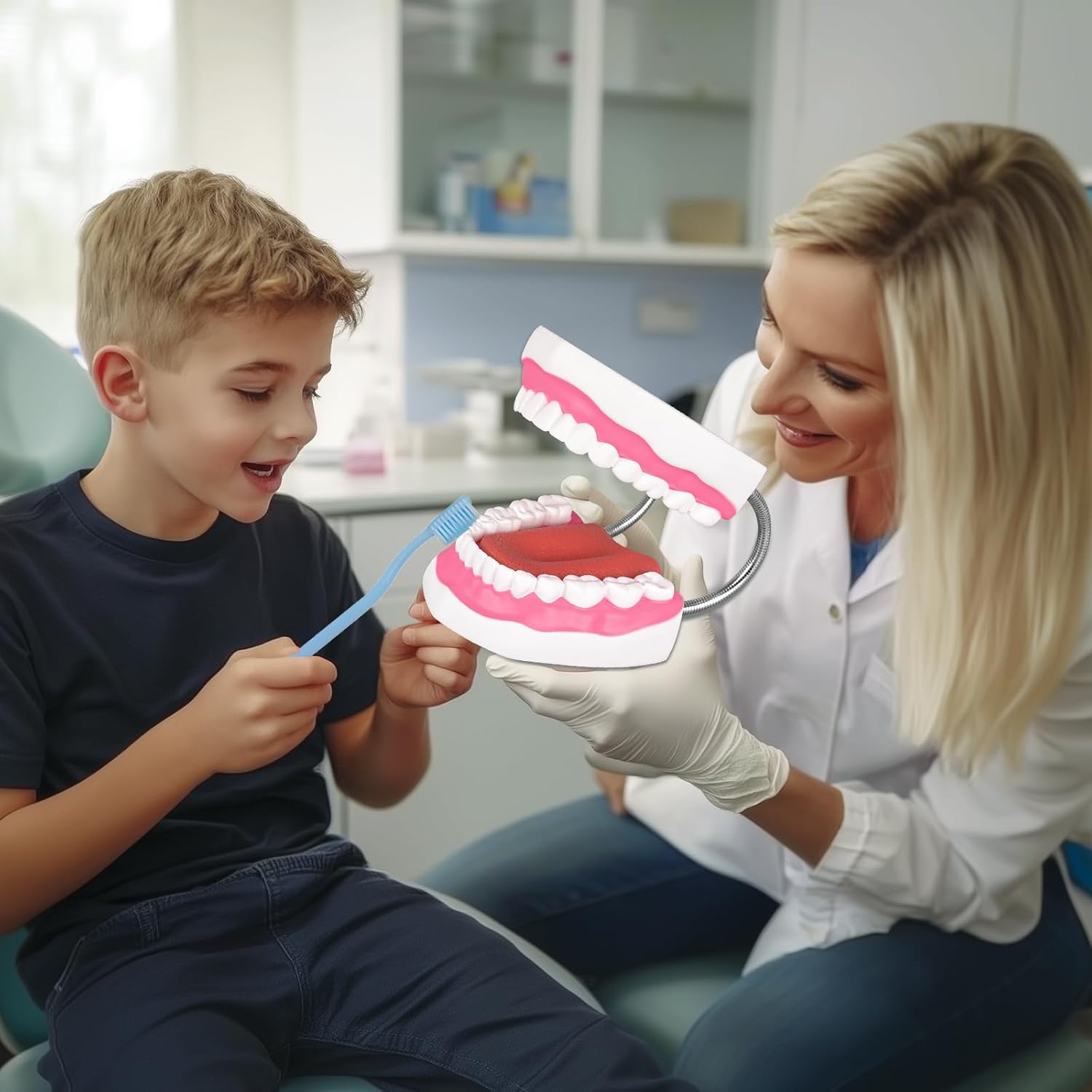 Model dentar uman, 32 dinti permanenti, cu limba 5 Model dentar uman, 32 dinti permanenti, cu limba - imagine 4